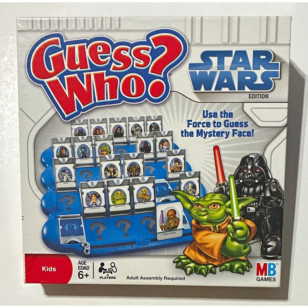 2008 Star Wars Guess Who Board Game Milton Bradley w Box Instructions